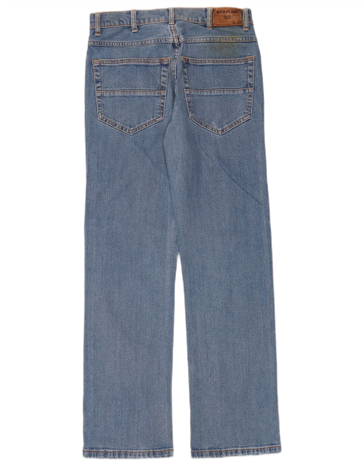 Farah Herren Straight Jeans W30 L32 Blaue Baumwolle