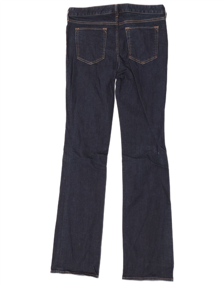 Eddie Bauer Damen Straight Bootcut Jeans US 10 Large W32 L36 Blaue Baumwolle