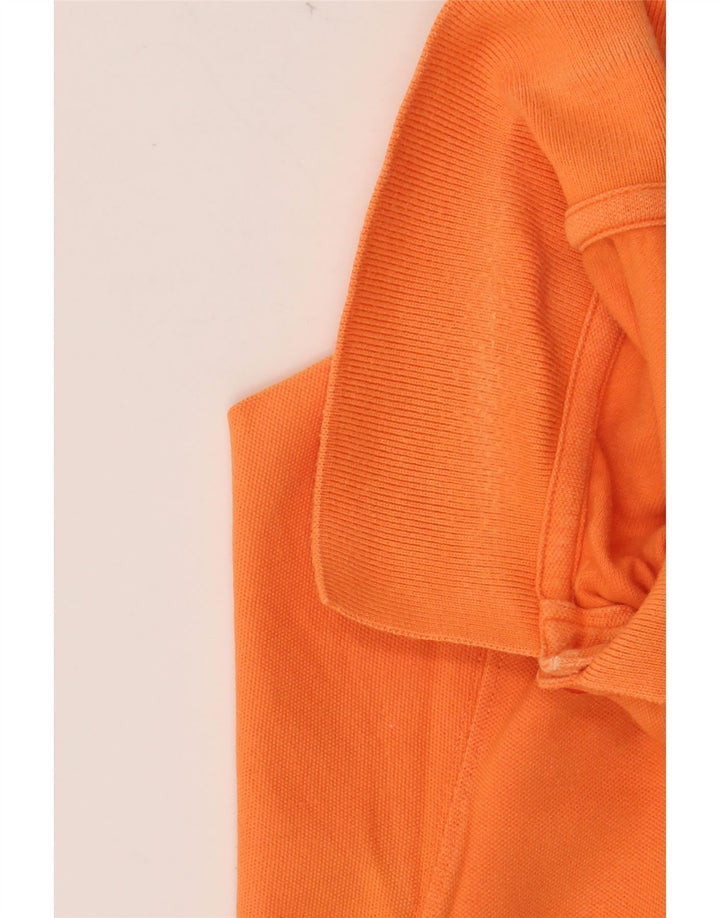 SERGIO TACCHINI Mens Polo Shirt IT 48 Small Orange Cotton