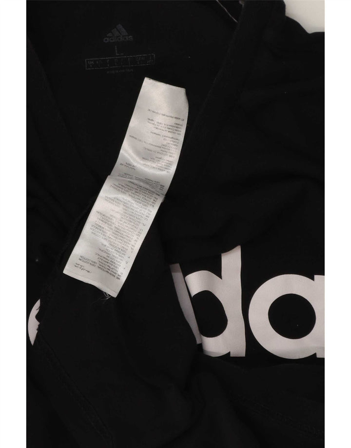 Adidas Herren Grafik T-Shirt Top Large Schwarz Baumwolle