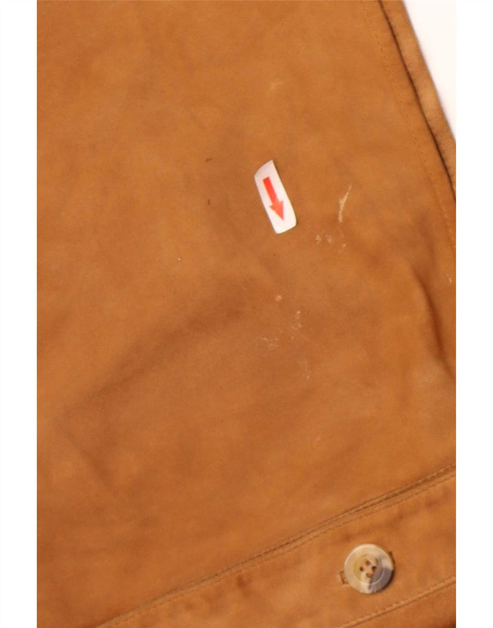 Vintage Damen Wildlederjacke IT 42 Medium Beige Leder