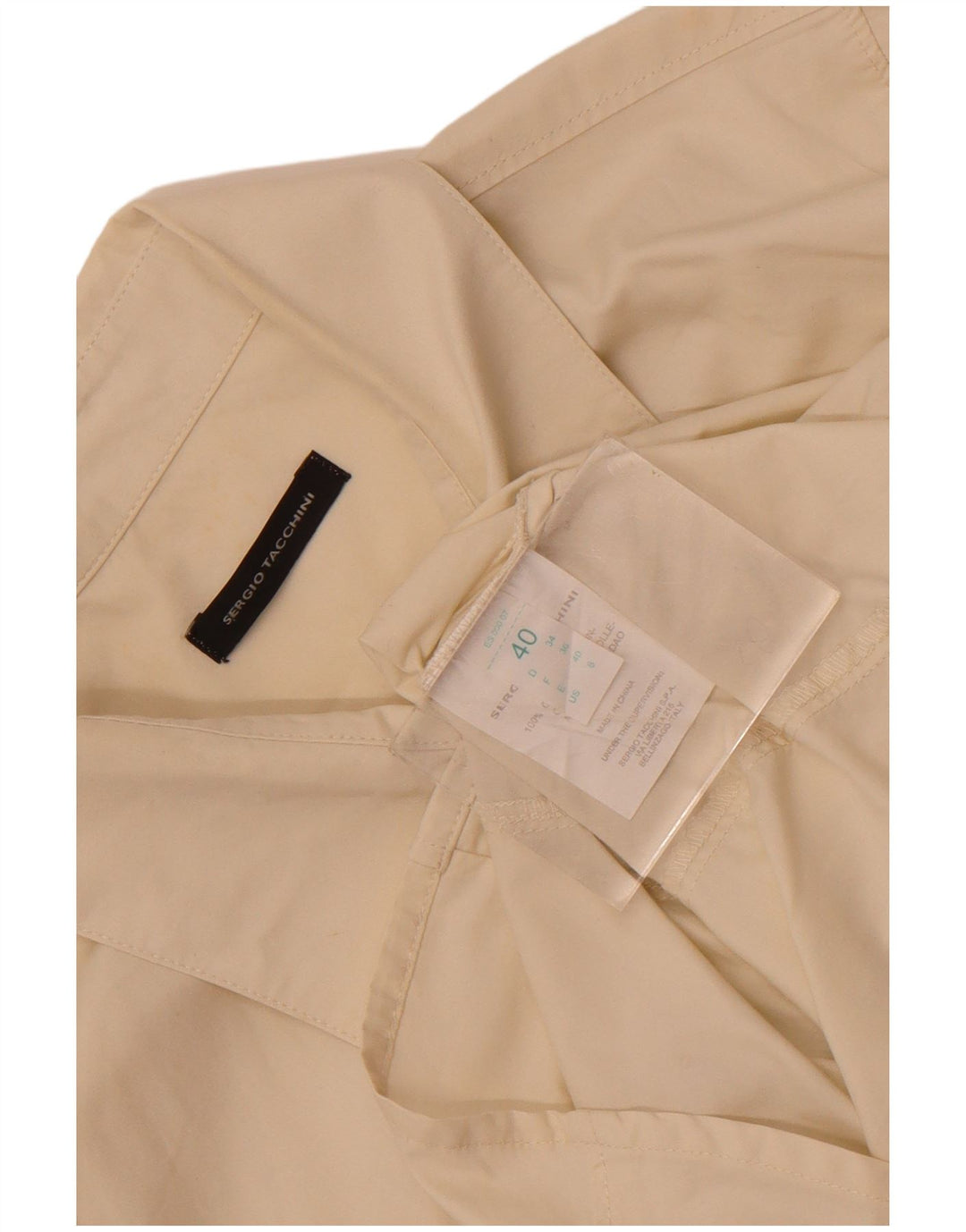 Sergio Tacchini Damen Hemd IT 40 Small Weiße Baumwolle