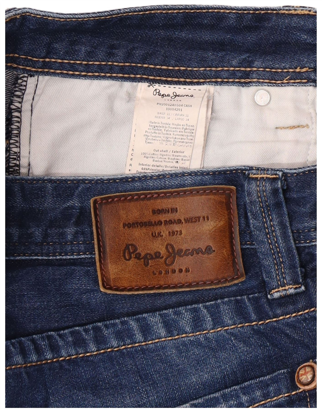 PEPE JEANS Slim-Jeans für Herren, normale Passform, W31, L30, Blau, Baumwolle