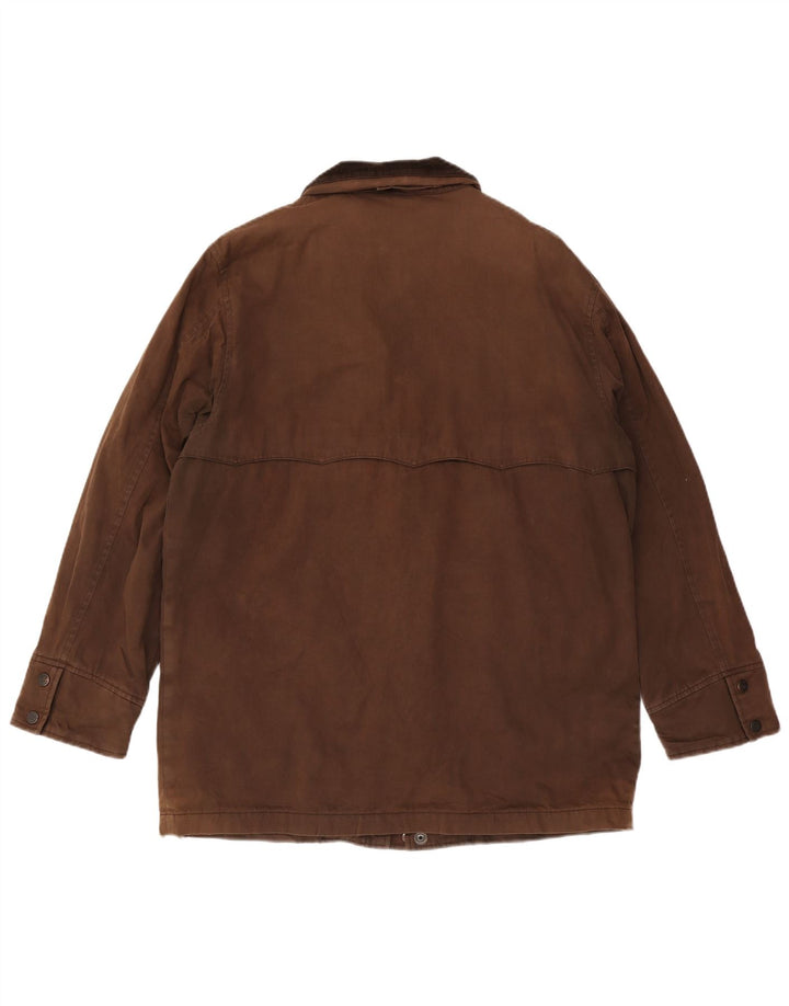 Gant Herren-Utility-Jacke mit Kapuze, UK 38, mittelbraune Baumwolle