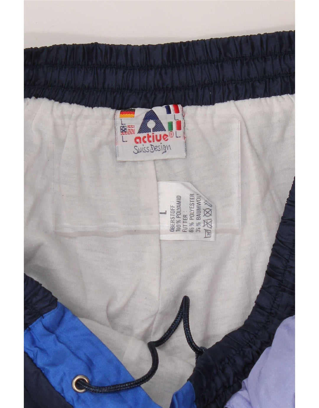 Active Herren-Trainingshose, Jogginghose, groß, Marineblau, Farbblock