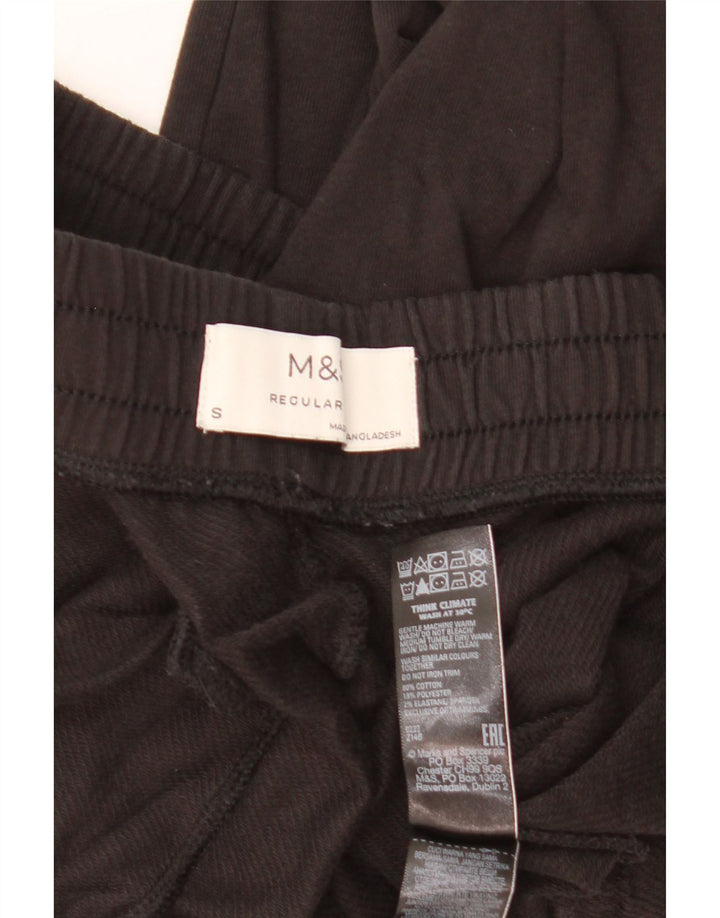 Marks & Spencer Damen-Trainingshose, normal, Größe S, Größe S, Schwarz, Baumwolle