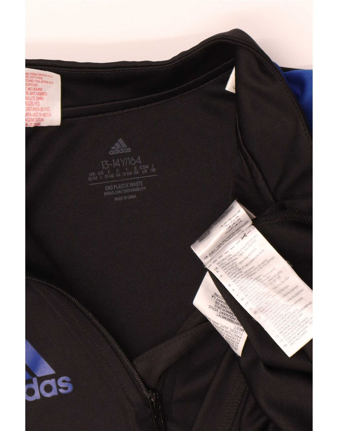 Adidas Aeroready Pullover-Trainingsanzug für Jungen, 13–14 Jahre, Schwarz, Farbblock
