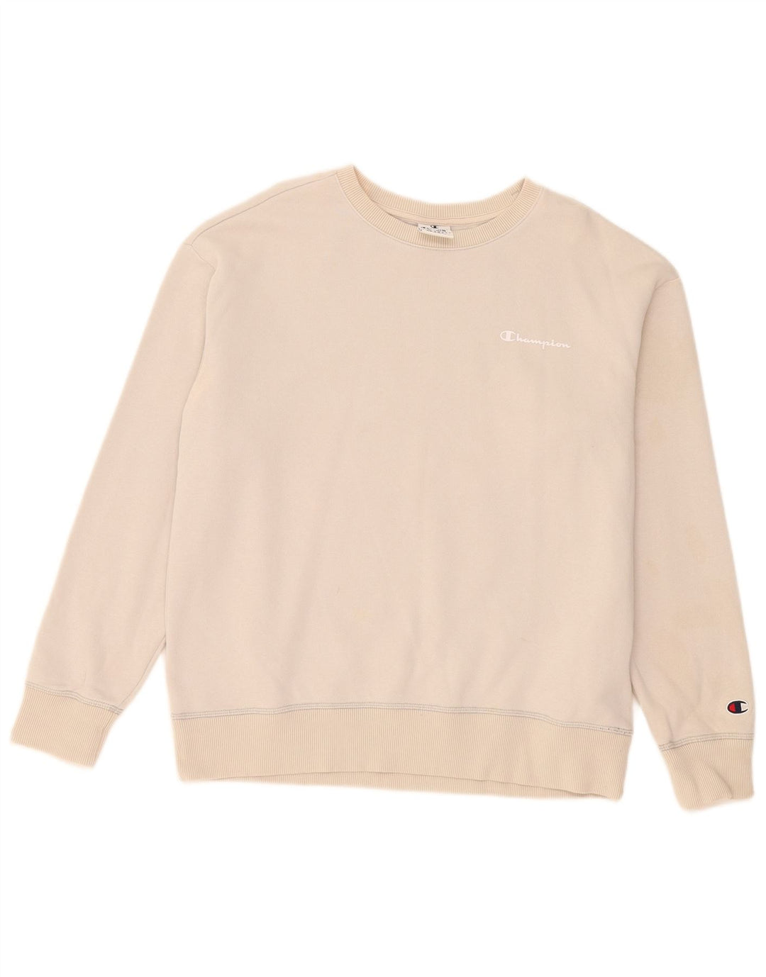 Champion Herren-Sweatshirt-Pullover, mittelbeige Baumwolle