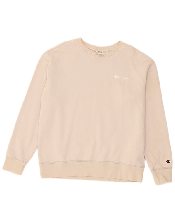 Champion Herren-Sweatshirt-Pullover, mittelbeige Baumwolle