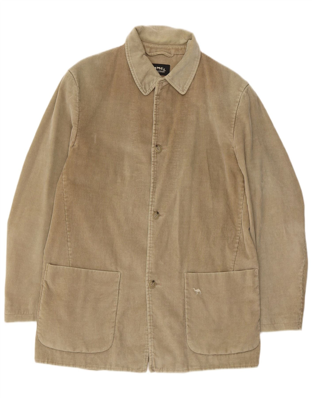 Camel Herren Cordjacke EU 50 Large Beige Baumwolle