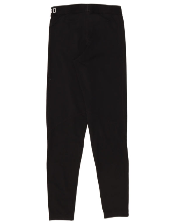 Nike Damen Dri Fit Graphic Leggings UK 12 Mittelschwarzes Polyester