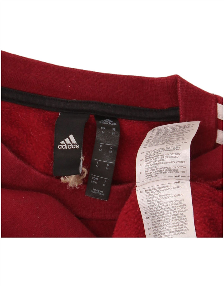 ADIDAS Herren Sweatshirt Pullover Medium Burgund Baumwolle