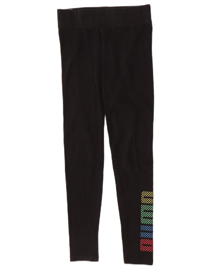 Puma Damen Graphic Leggings UK 12 Medium Schwarz