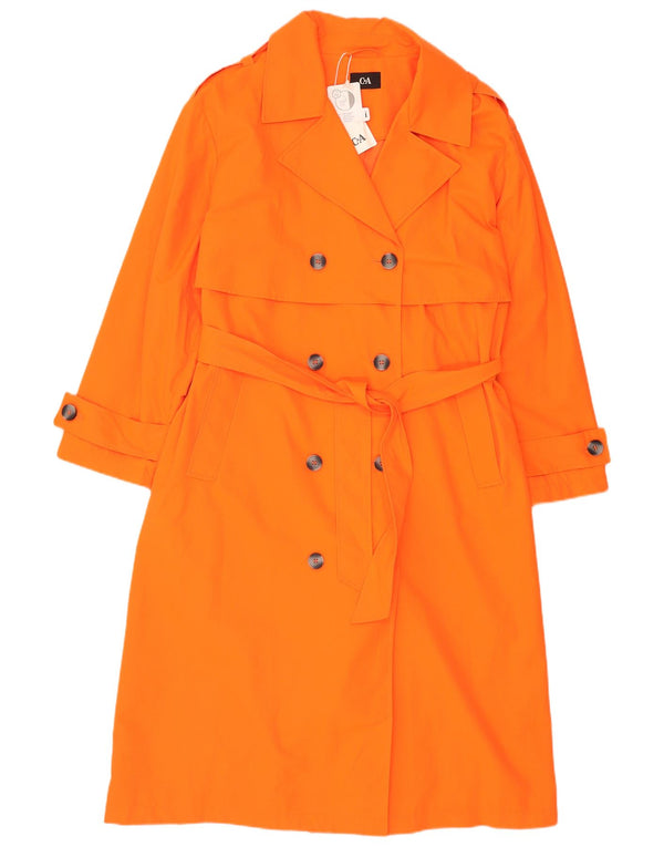 C&A Damen Übergroßer Trenchcoat EU 44 XL Orange Baumwolle