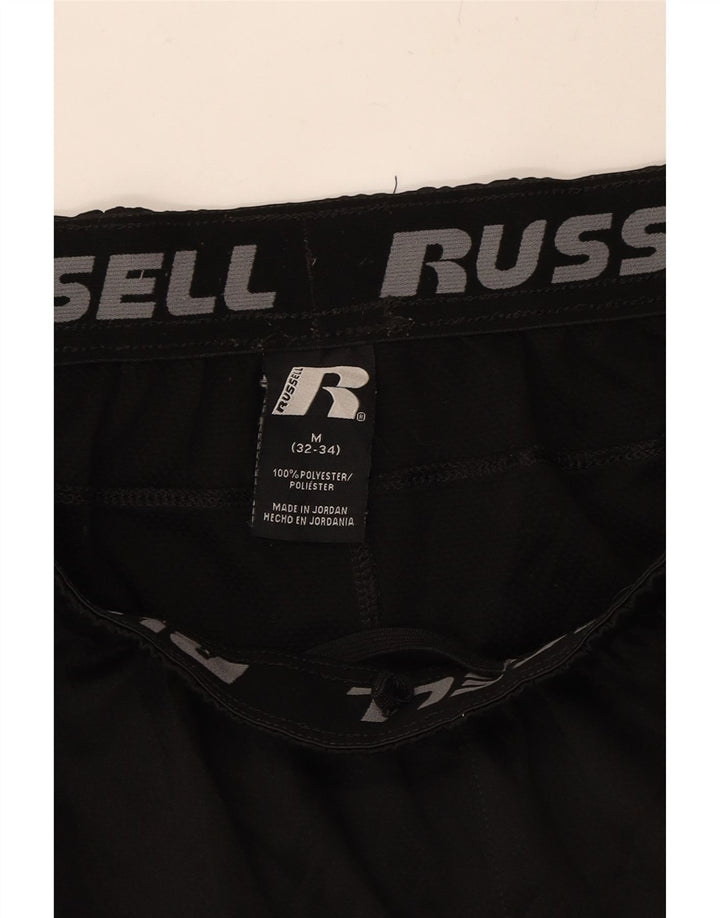 RUSSELL ATHLETIC Mens Dri-Power Sport Shorts Medium  Black Colourblock Vintage Russell Athletic and Second-Hand Russell Athletic from Messina Hembry 
