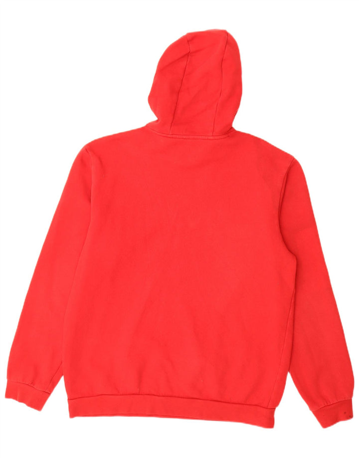 Adidas Herren Kapuzenpullover aus mittelroter Baumwolle
