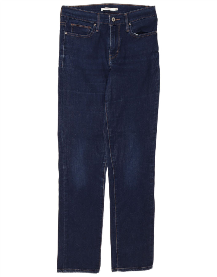 LEVI'S Damen Slim Slim Jeans W28 L30 Blaue Baumwolle