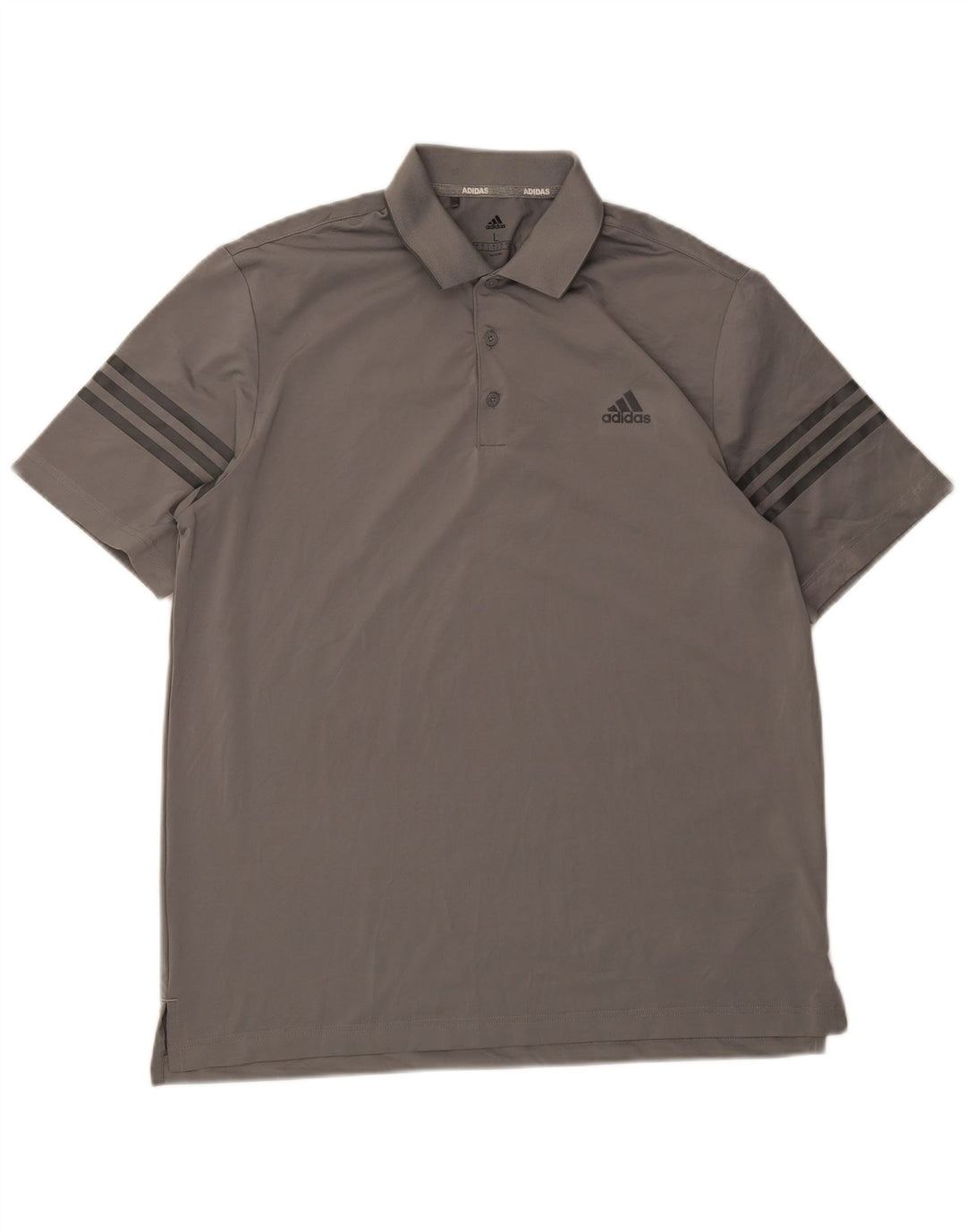 ADIDAS Herren-Poloshirt, großes graues Polyester