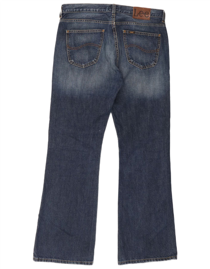 Lee Herren Denver Bootcut Jeans W36 L32 Marineblaue Baumwolle