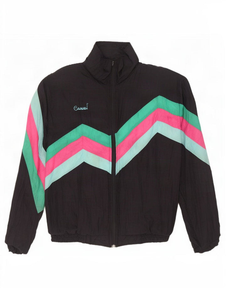 Creation Herren-Trainingsanzug-Oberteil, Jacke, XL, Schwarz, Colourblock-Polyamid