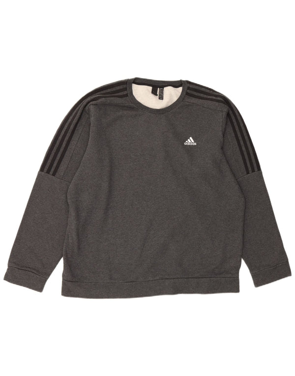 Adidas Herren Sweatshirt Pullover XL Grau Baumwolle