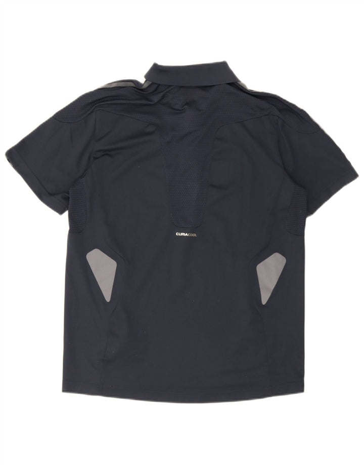 Adidas Climacool Poloshirt für Herren, Größe S, Marineblau, Farbblock-Polyester