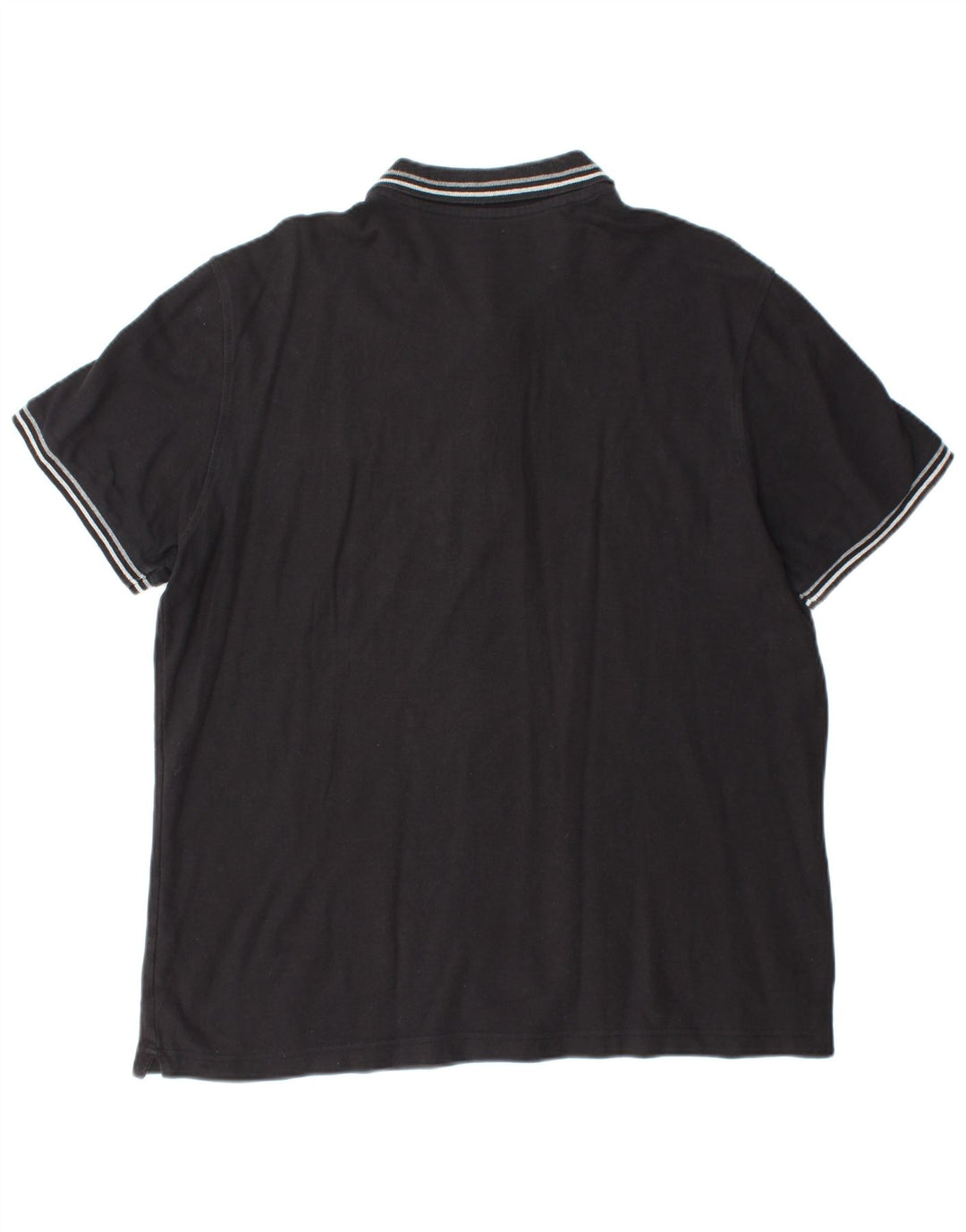 LOTTO Mens Polo Shirt XL Black Cotton