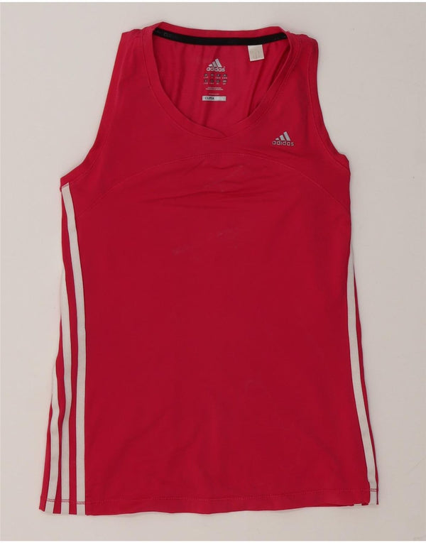 Adidas Damen Climacool Weste Top UK 8/10 Small Rosa Polyester