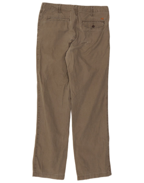 Dockers Herren gerade Chinohose W33 L34 Khaki Baumwolle