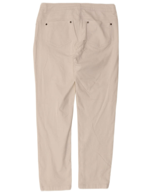 Hobbs Damen Straight Jeans UK 12 Medium W30 L27 Weiße Baumwolle