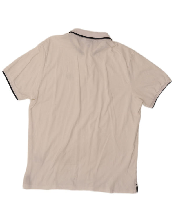 North Sails Mens Polo Shirt Large White Cotton