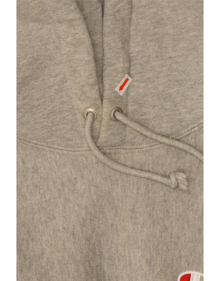 Champion Reverse Weave Hoodie-Pullover für Herren aus mittelgrau gefleckter Baumwolle