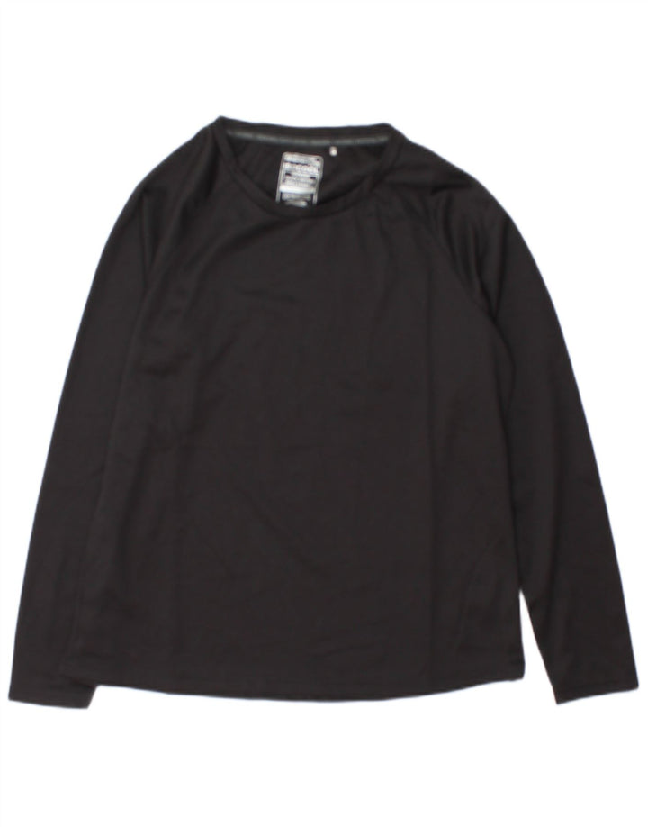 Mountain Warehouse Herren-Oberteil, langärmlig, UK 14, Größe L, Schwarz, Polyester