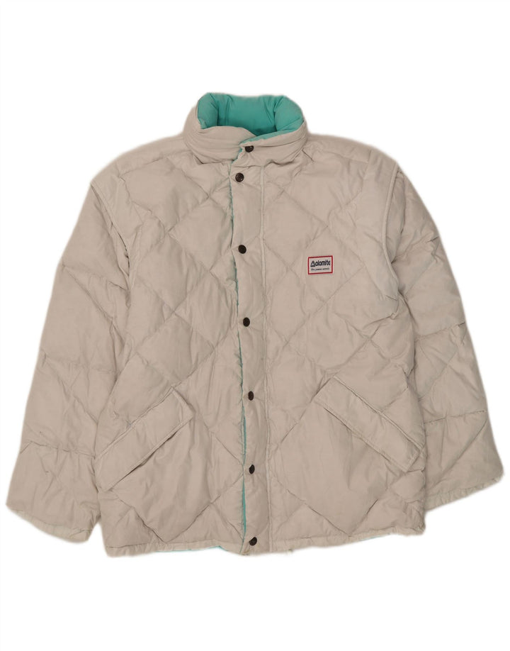 Dolomite Herren Kapuzenjacke, wendbar, wattiert, UK 36, Größe S, Weiß, Polyester