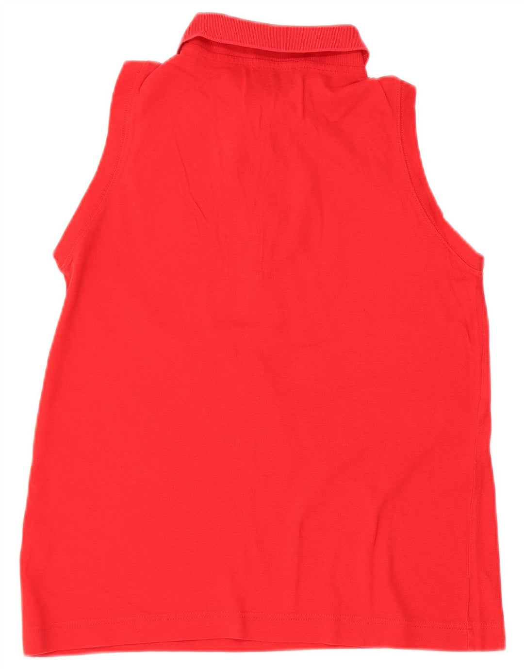 SERGIO TACCHINI Damen ärmelloses Poloshirt UK 10 Small Rot