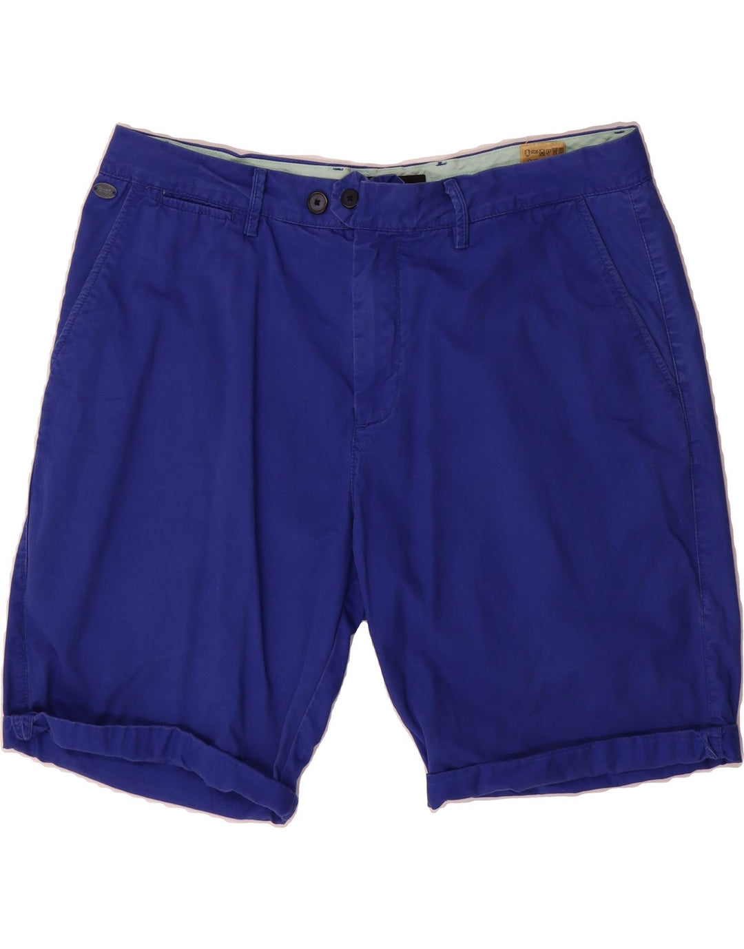 SCOTCH & SODA Mens Chino Shorts W33 Medium Blue Cotton Vintage Scotch & Soda and Second-Hand Scotch & Soda from Messina Hembry 
