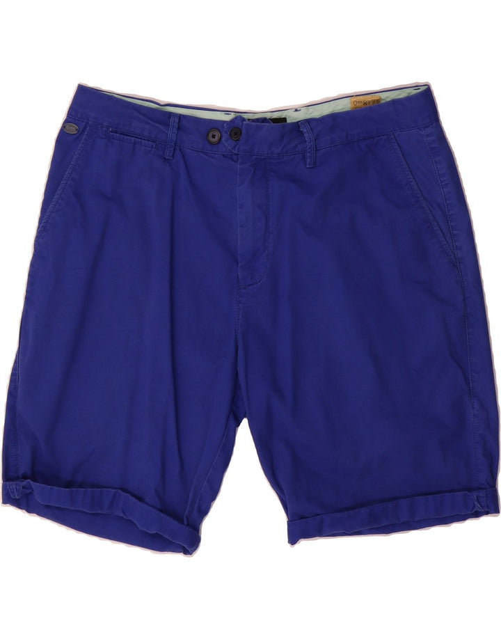 SCOTCH & SODA Mens Chino Shorts W33 Medium Blue Cotton Vintage Scotch & Soda and Second-Hand Scotch & Soda from Messina Hembry 