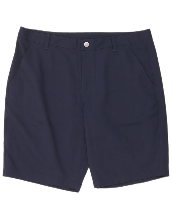 Puma Herren Chino Shorts W36 Large Marineblau Polyester