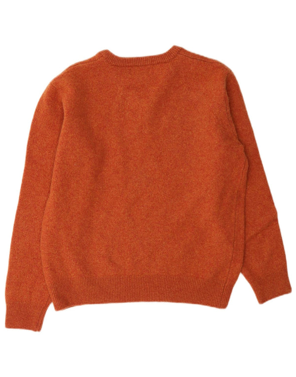 Lincoln Damen-Pullover mit V-Ausschnitt, UK 14, mittelorange Wolle
