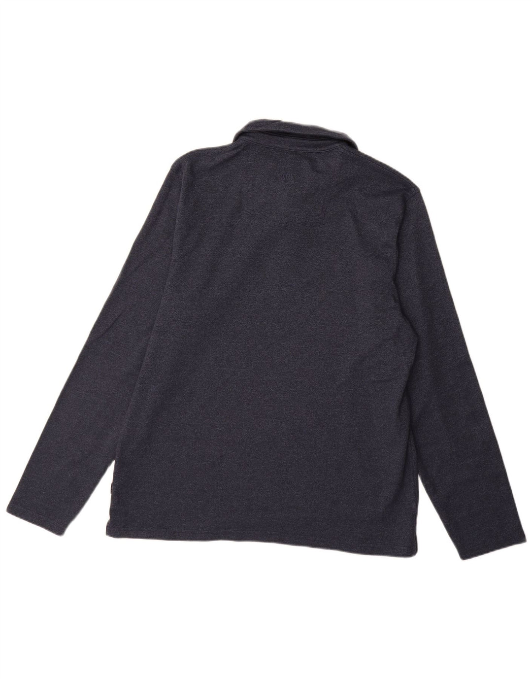 Fat Face Herren-Langarm-Poloshirt XL aus marineblauer Baumwolle