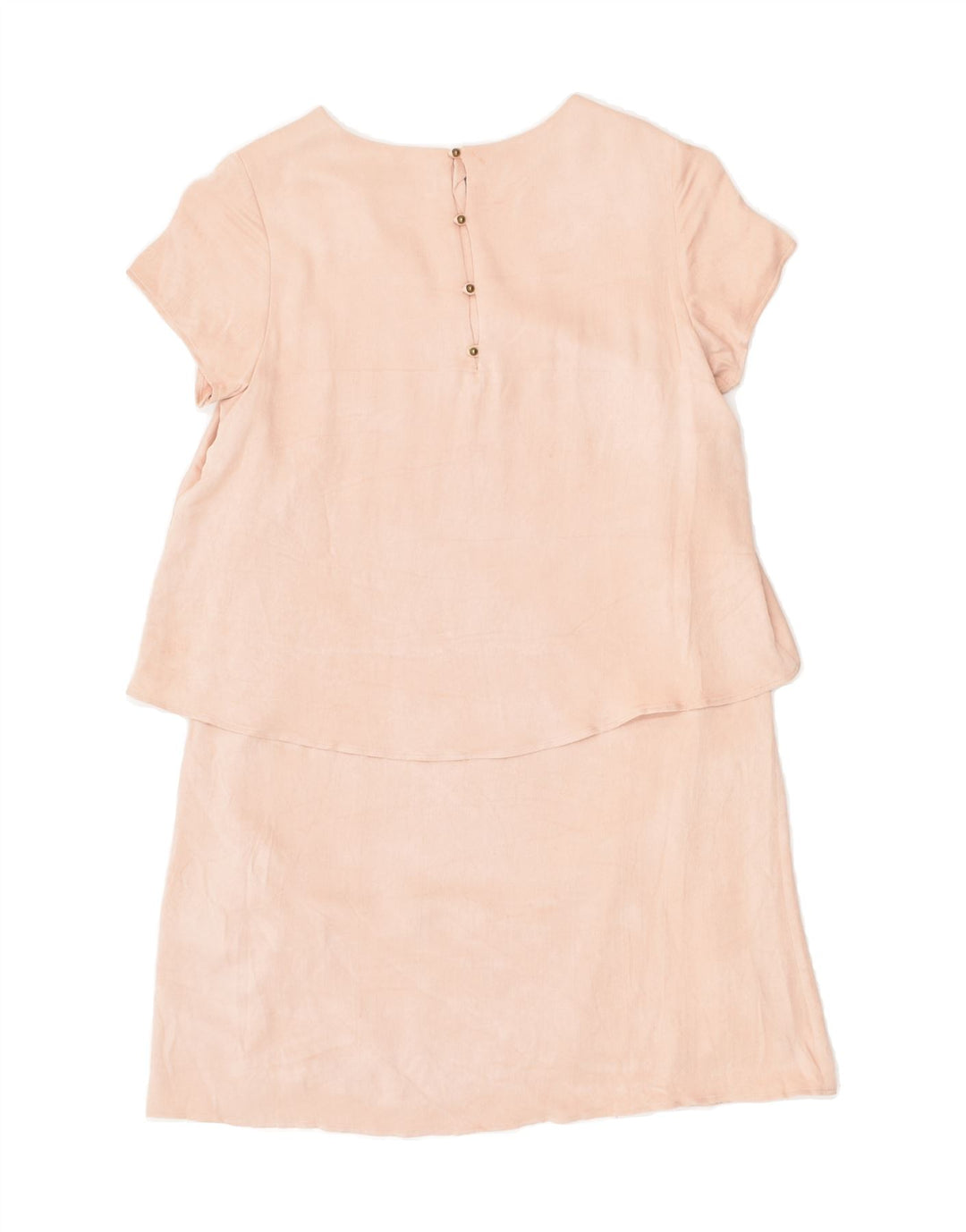 MASSIMO DUTTI Girls Peplum Dress 9-10 Years Pink Viscose | Vintage Massimo Dutti | Thrift | Second-Hand Massimo Dutti | Used Clothing | Messina Hembry 
