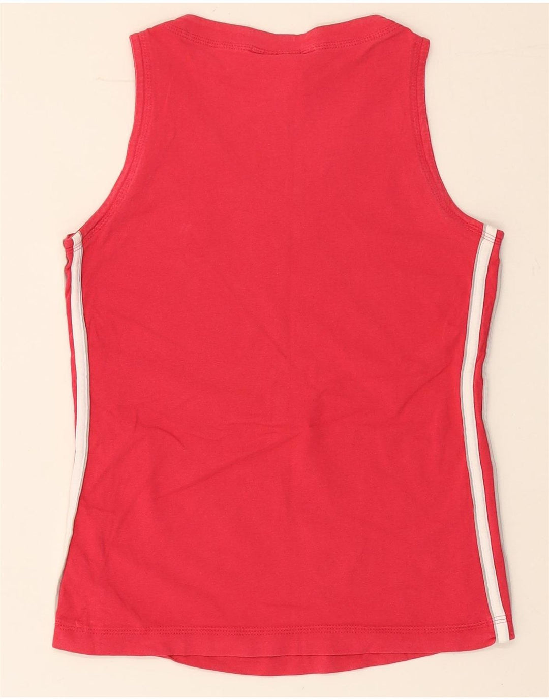 Adidas Damen Weste Top UK 10 Small Rote Baumwolle