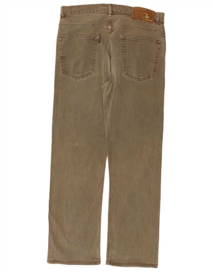 Marlboro Classics Herren Straight Jeans W36 L30 Braune Baumwolle