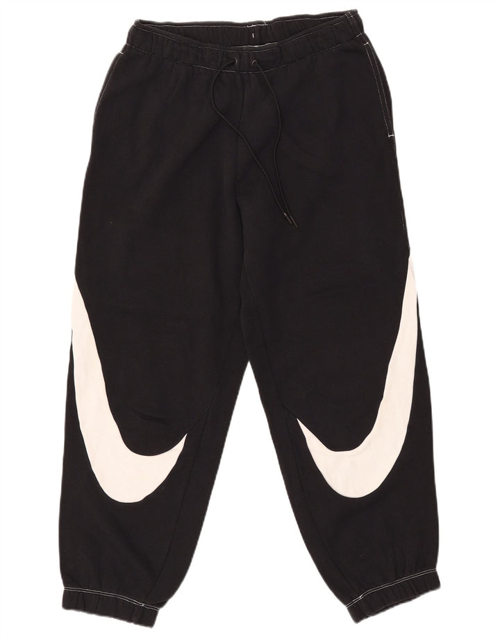 NIKE Damen-Trainingsanzug mit Grafik, Jogginghose, UK 10, Größe S, Schwarz, Baumwolle