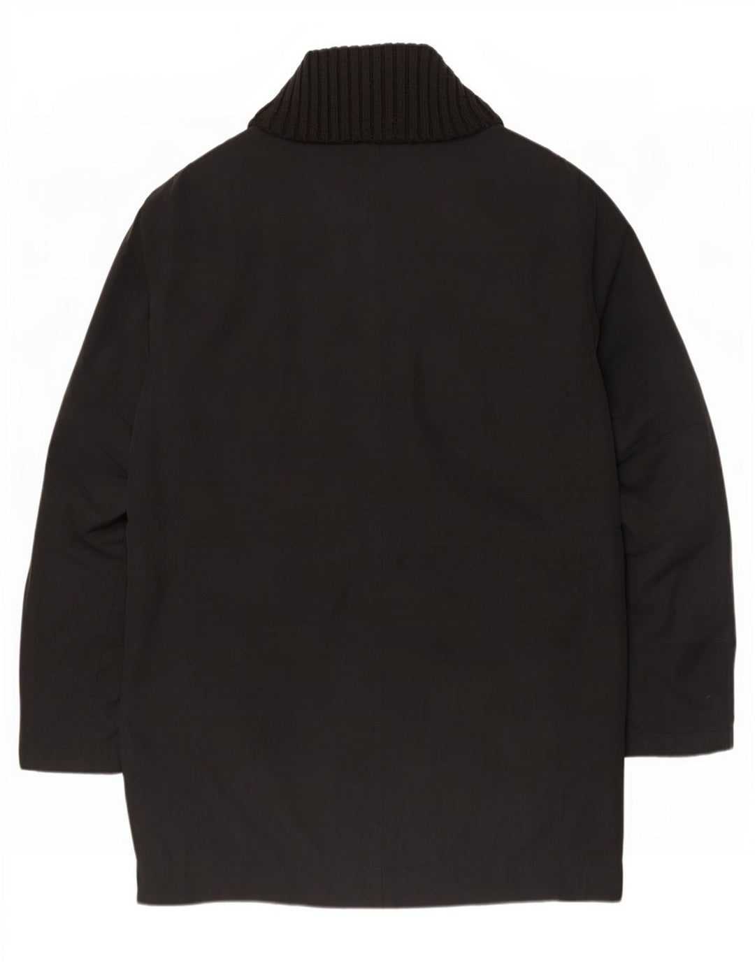 Hugo Boss Herrenmantel UK 42 XL Schwarz Polyester