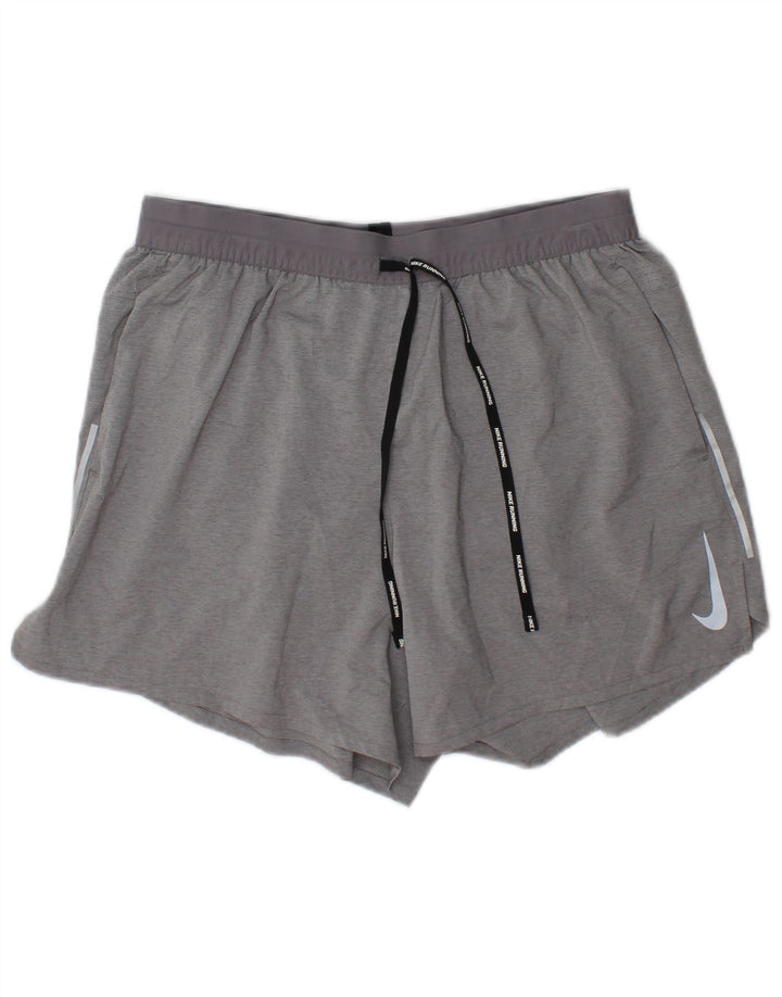 Nike Herren Dri Fit Sportshorts, großes graues Polyester