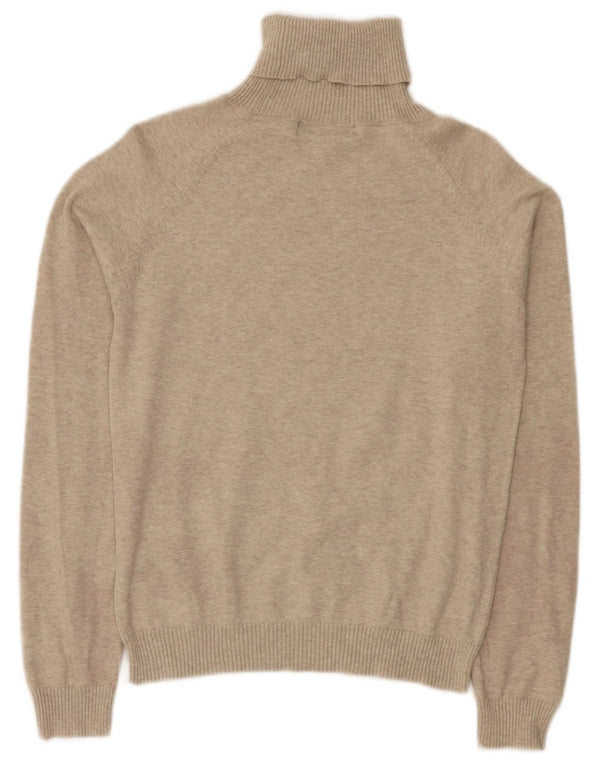 Rollkragenpullover für Damen von Zara, Gr. 40, Größe L, beige meliert
