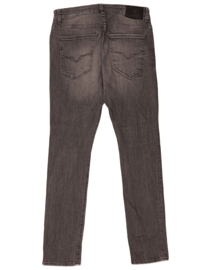 Guess Damen Super Skinny Jeans W32 L32 Graue Baumwolle