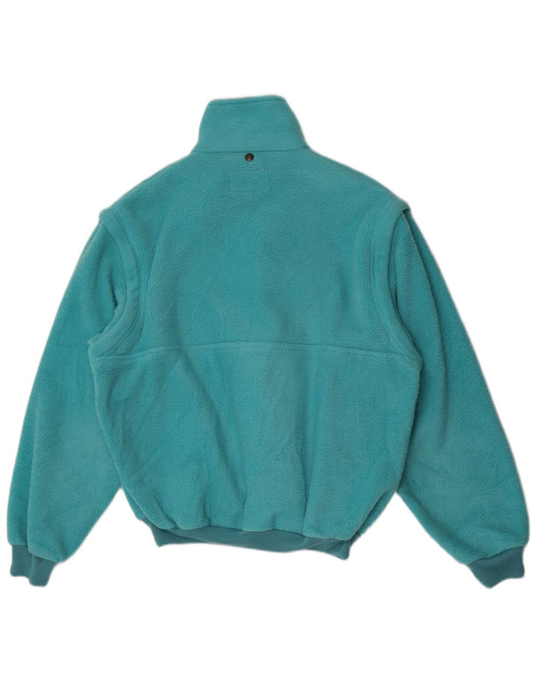 Aesse Herren Fleecejacke UK 38 Medium Türkis Polyester Sport