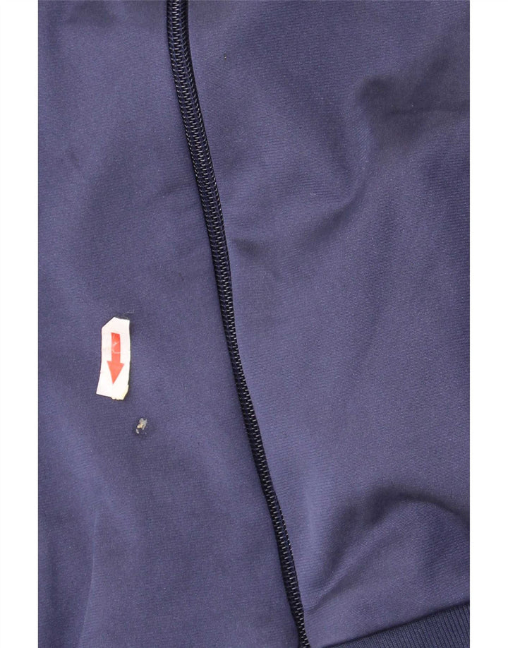 Asics Herren-Trainingsanzug mit grafischem Oberteil, groß, Marineblau, Farbblock